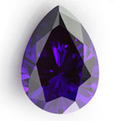 violet pear cz stones