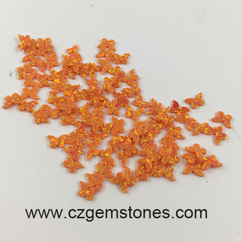 yellow butterfly synthetic opals wholesale
